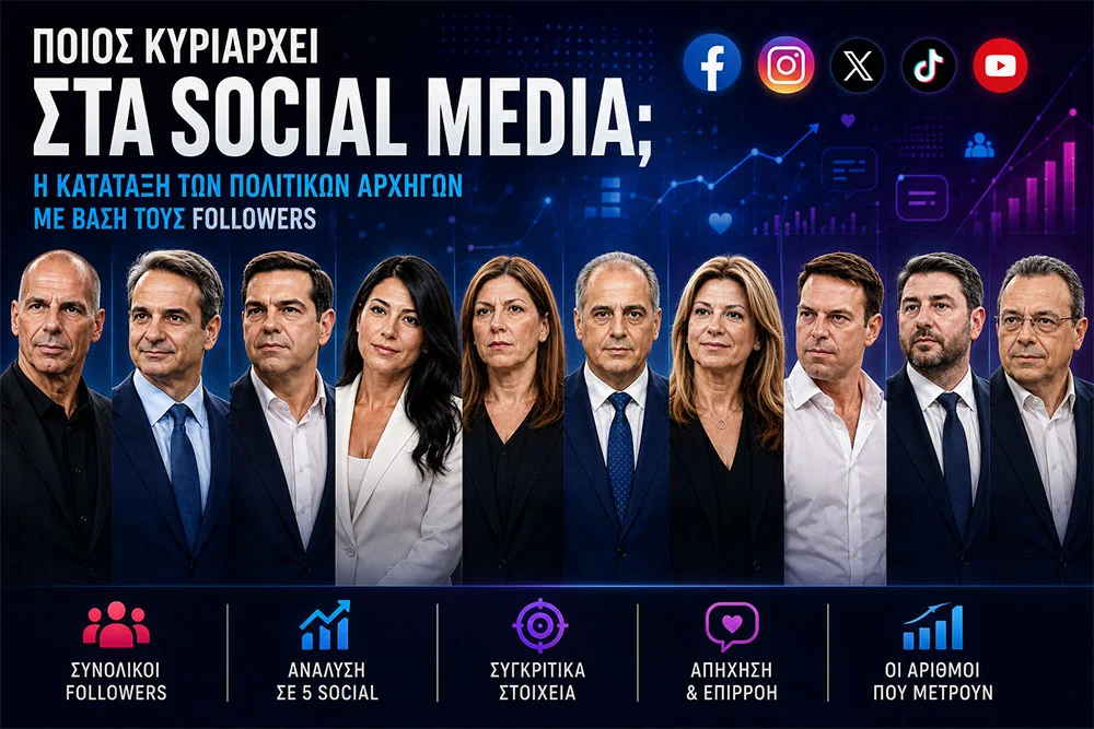 Οι πολιτικοί αρχηγοί στα social media
